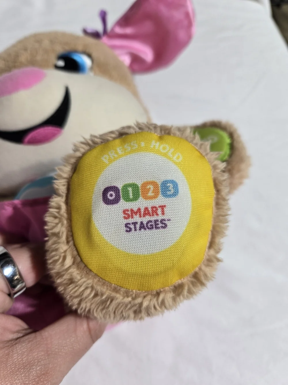 Fisher-Price Laugh & Learn Smart Stages Puppy & Sis Plush Toy Bundle Interactive